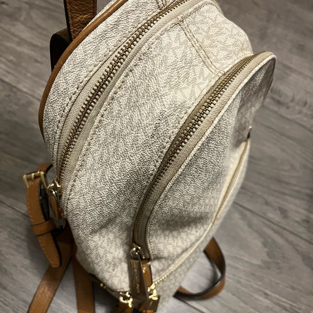 Michael Kors Beige and Brown Women's Backpack image 2